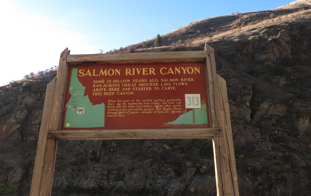 Salmon River Canyon, Idaho Historical Marker No. 313, Idah… Flickr