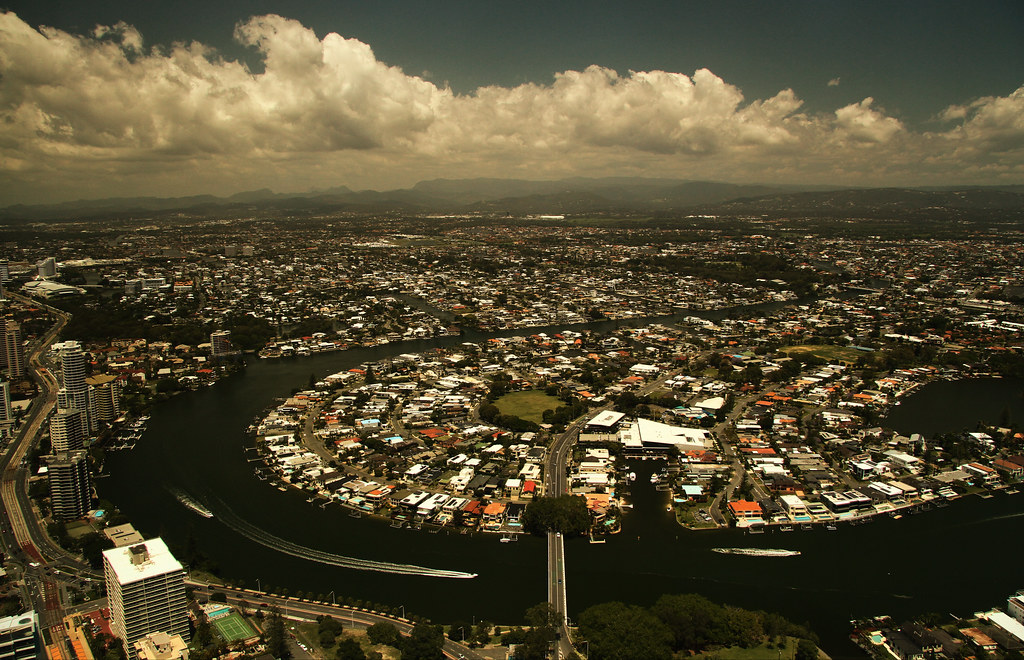 Gold Coast canals From the SkyPoint observation deck. The … Flickr