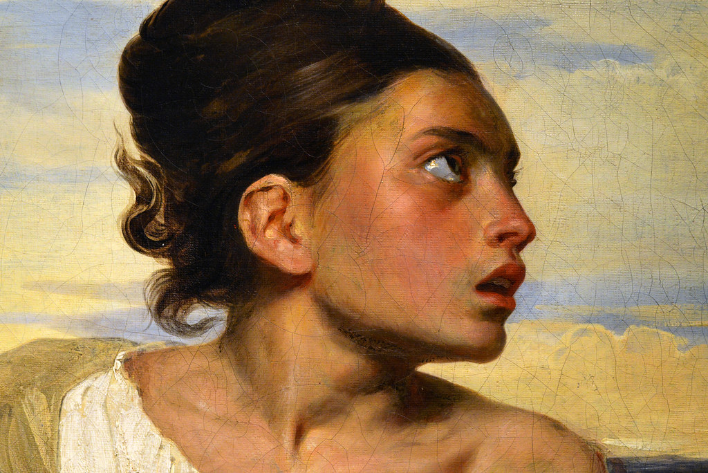 Orpheline au cimetière Exposition Eugène Delacroix, musé… Flickr