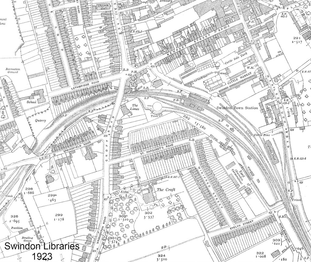 Swindon Old Town Map 1923 OS Map of Old Town, Swindon Source Scan of an origi&hellip; Flickr