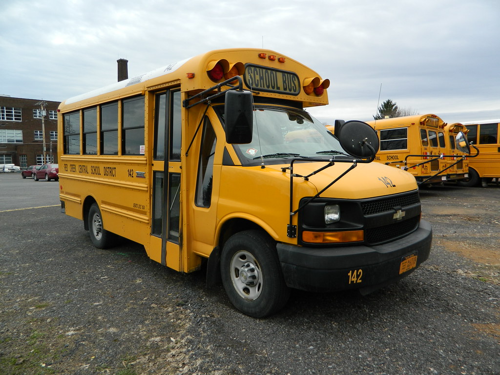 Red Creek Central School 142 (4) Bus lot Red Creek, NY. Flickr