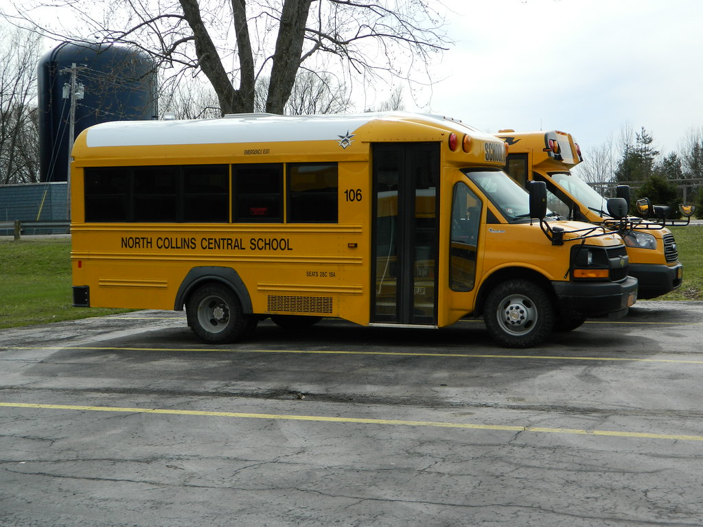 North Collins Central School 106 (3) Bus lot North Colli… Flickr