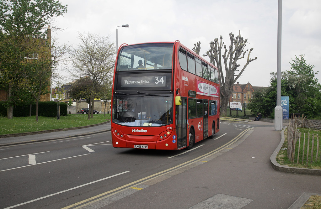 Metroline TE949 34 Walthamstow Seen near Aveling Park Road… Flickr