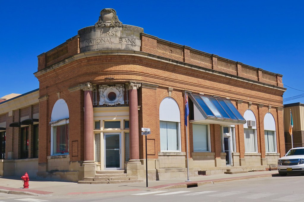 First National Bank, Brooklyn, IA First National Bank buil… Flickr