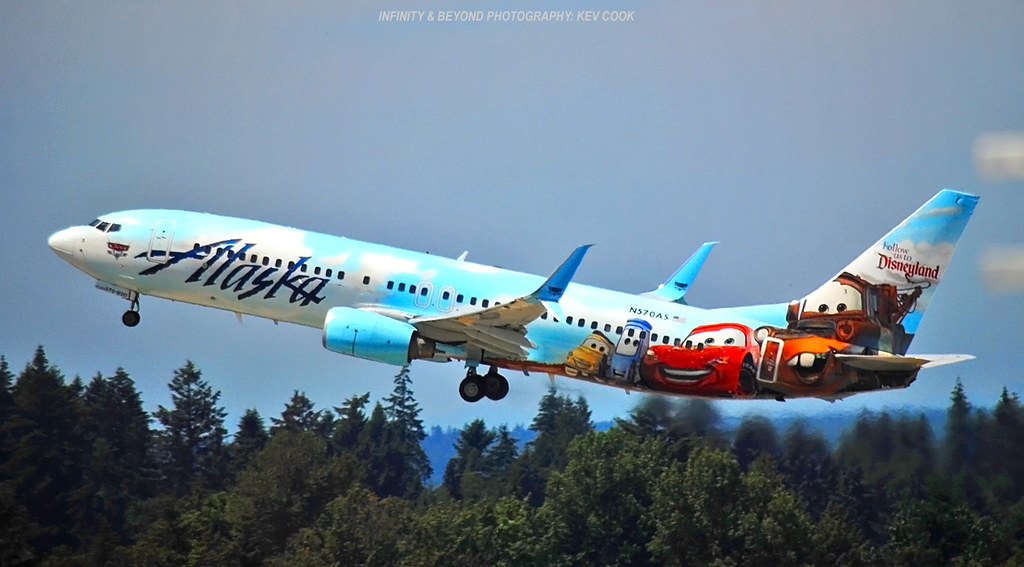 Alaska Airlines Disney Cars Shot through the concourse ter… Flickr