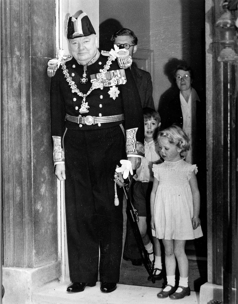 Emma Soames with her Grandfather Winston Churchill on Coro… Flickr