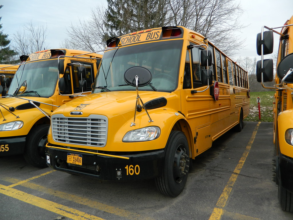 Red Creek Central School 160 Bus lot Red Creek, NY. Flickr