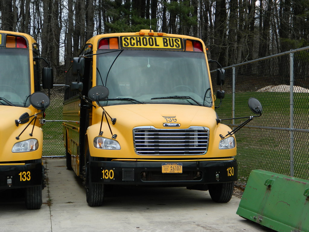 Red Creek Central School 130 (2) Bus lot Red Creek, NY Flickr