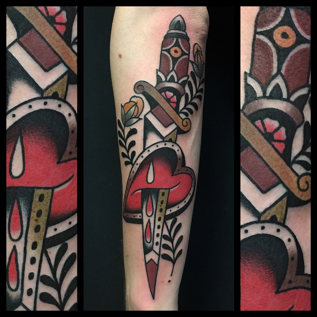 Dagger With Heart Traditional Tattoo By Dap | Pugnale Con Cu… | Flickr 1024_x_1024_jpg