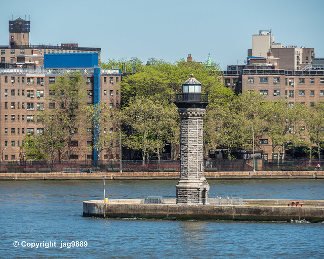 Blackwell Lighthouse on the East River, Roosevelt Island, New York City