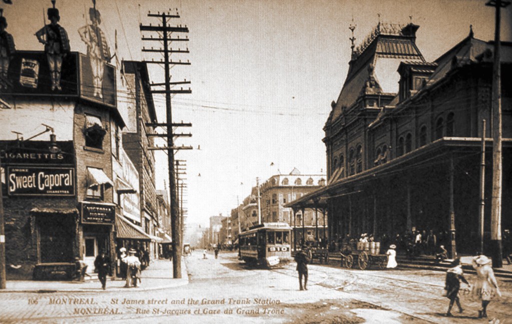 Montréal 1898. Perspective sur rue SaintJacques vers l'Es… Flickr