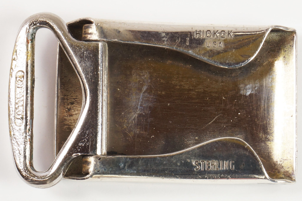 RD22100 Vintage Sterling Silver Hickok Belt Buckle Engrave… Flickr