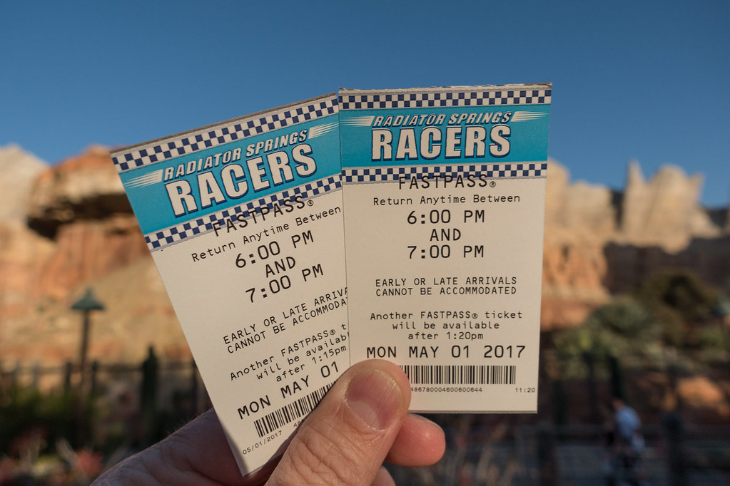 Radiator Springs Racers FASTPASS California Adventure Park… Flickr