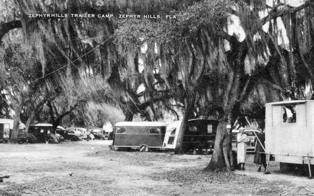 Zephyrhills Trailer Camp A post card postmarked in 1946, f… Flickr