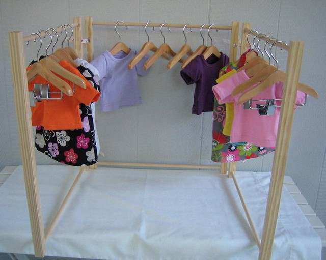 Doll Clothes Rack for American Girl® and 18 Inch doll clot… Flickr