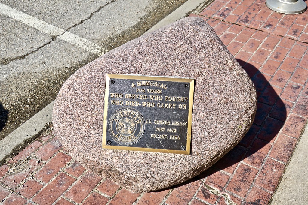 American Legion, Durant, IA Plaque next to the American Le… Flickr