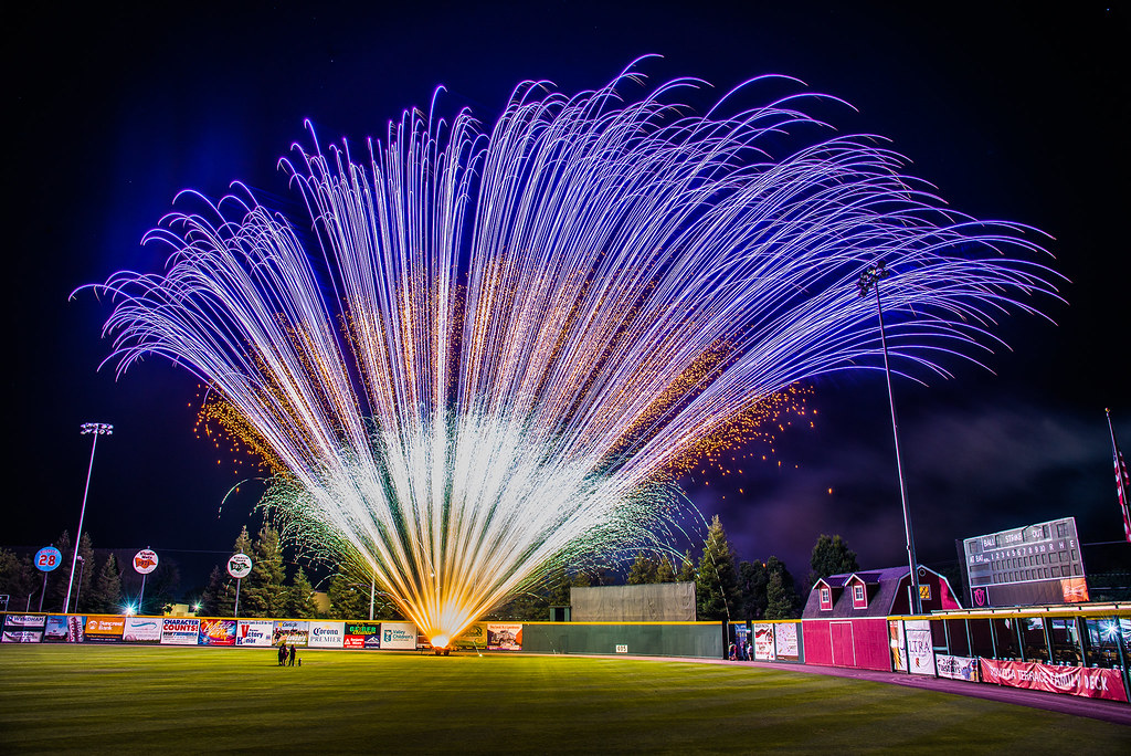 Fireworks at Rawhide Ballpark after Visalia Rawhide baseba… Flickr