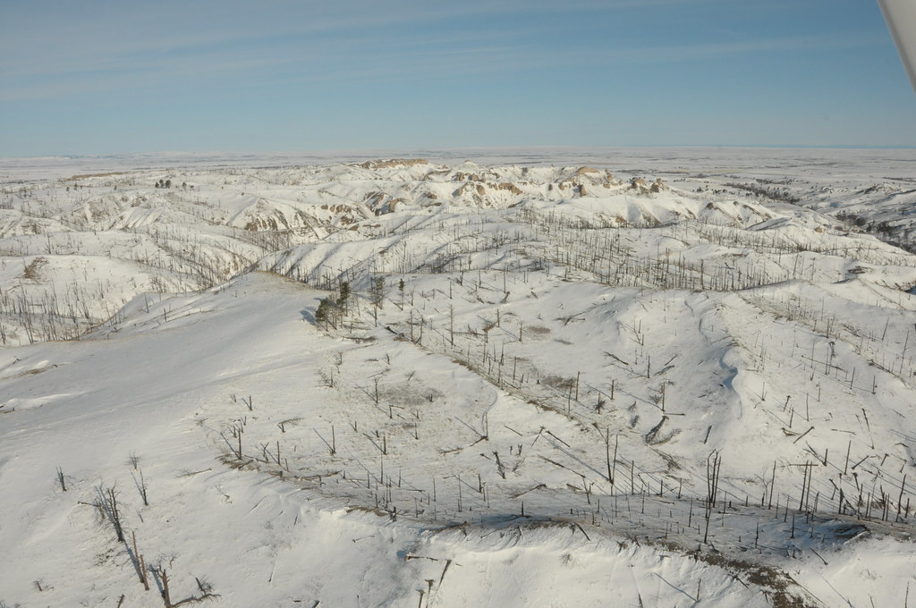 Aerial View Pine Ridge Snow Nebraska 041319 Aerial photogr… Flickr