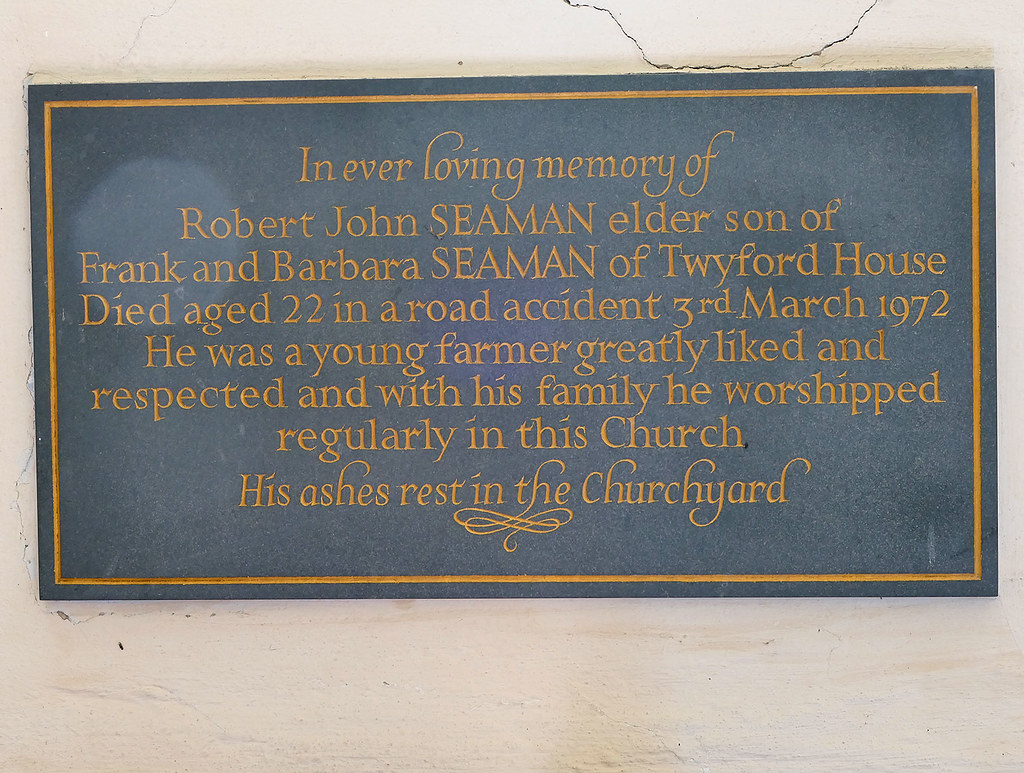 Twyford, Norfolk, UK Church of St Nicholas Memorial to Joh… Flickr