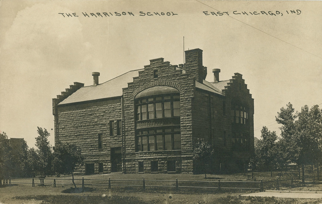 The Harrison School, circa 1910 East Chicago, Indiana a photo on
