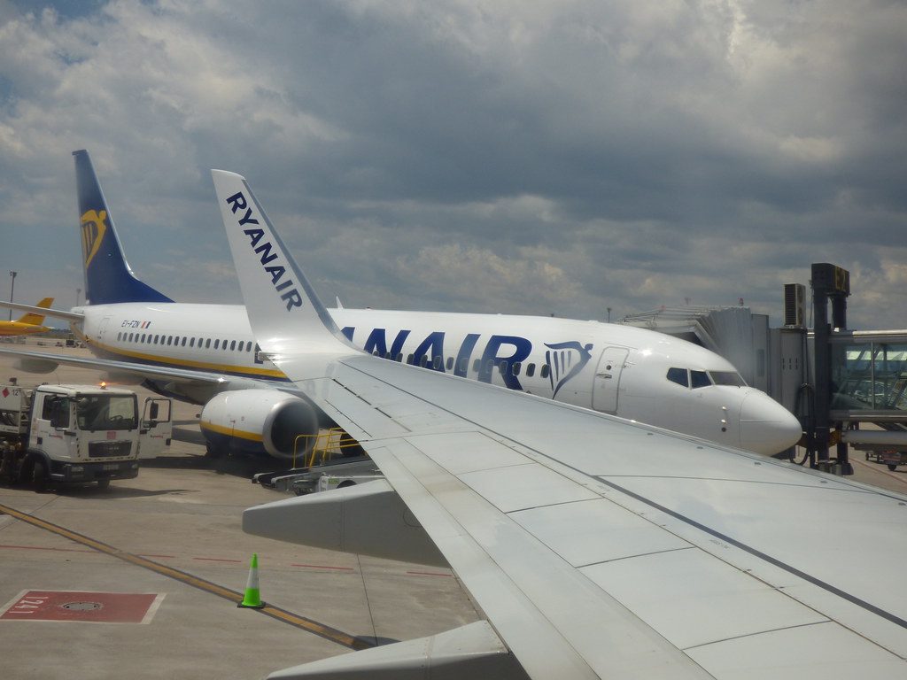 Barcelona Airport Ryanair On my Ryanair plane at Barcelo… Flickr