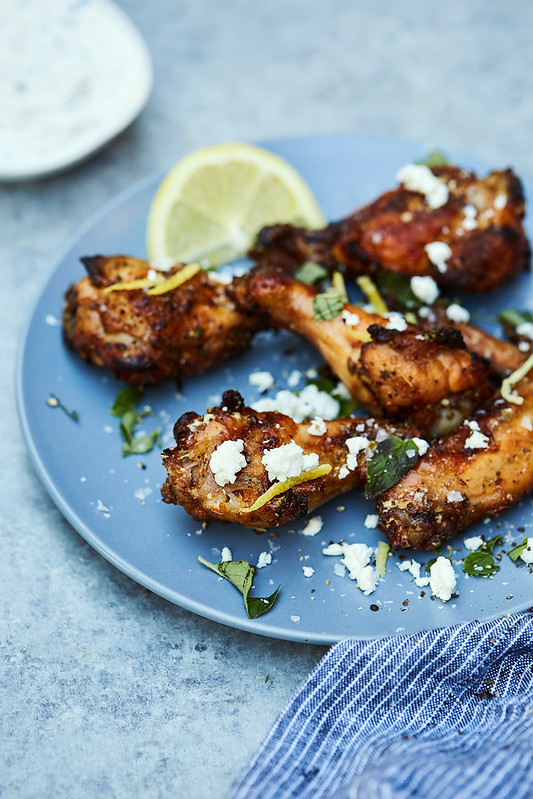 Greek Souvlaki Chicken Wings {Paleo, Keto, Whole30} Gas Grill