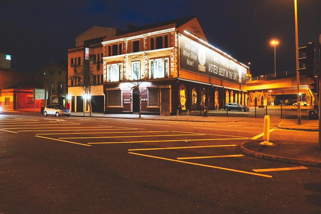BELFAST AT NIGHT YORK STREET AREA AND NEARBY