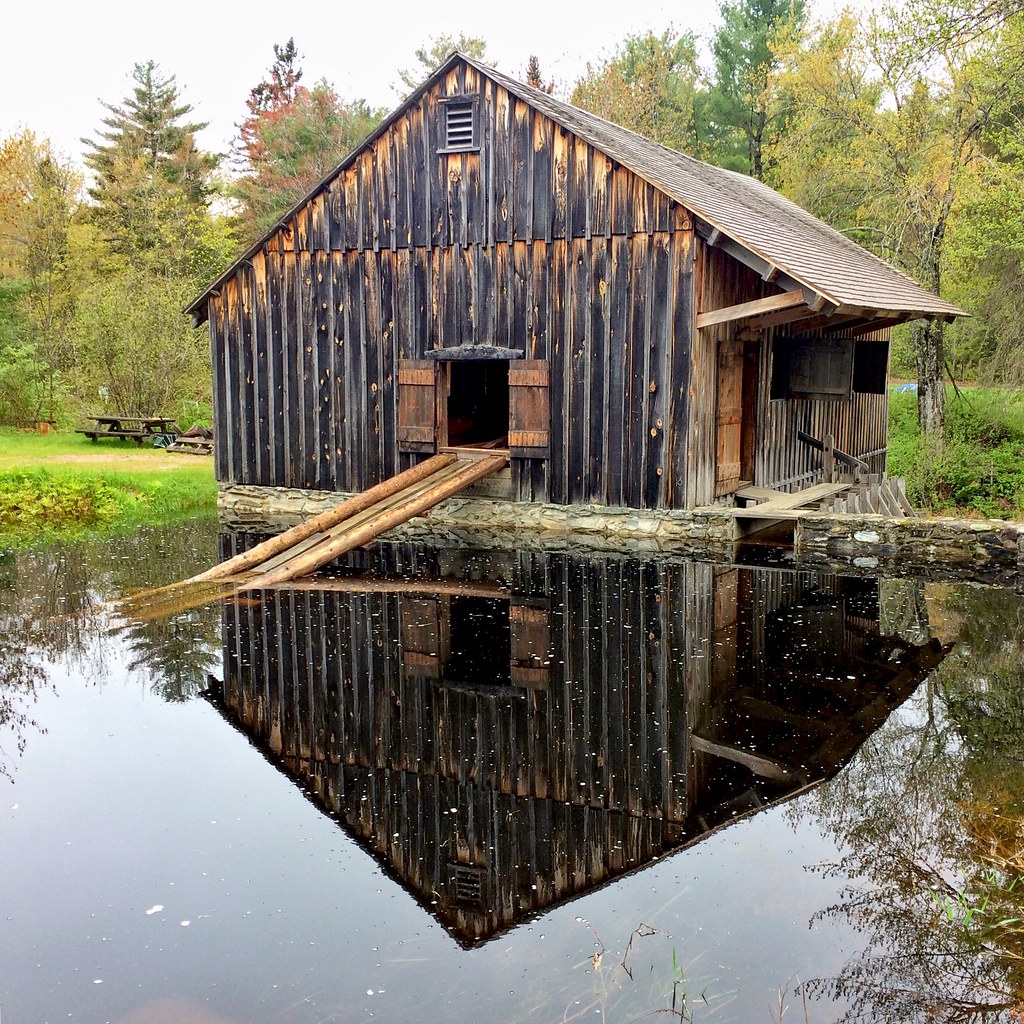 Maine Forest & Logging Museum Water powered sawmill on Bla… Flickr