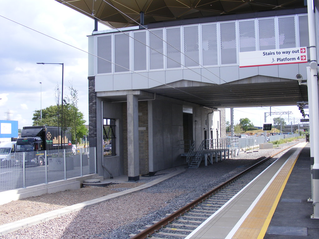 Meridian Water railway station STAR line terminus platform… Flickr