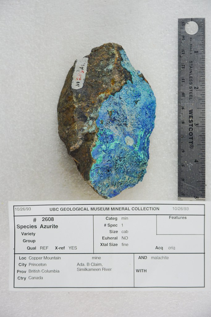 Azurite and Malachite Copper Mountain Mine Princeton Bri… Flickr