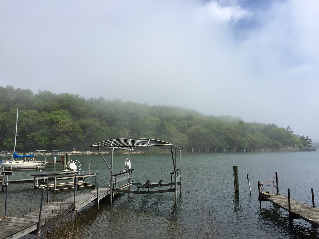 Pigeon_Lake_Docks_PSBA8 A misty day at Port Sheldon Beach … Flickr