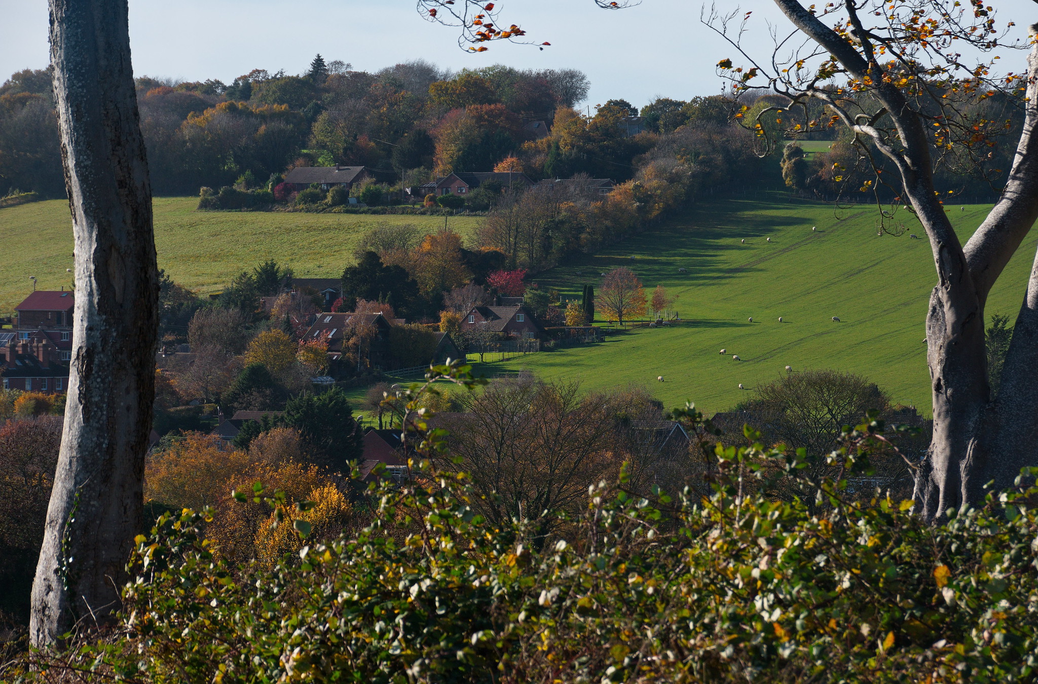 Barham village from Church Lane, in Kent, UK [OC][2048x1351] r/VillagePorn