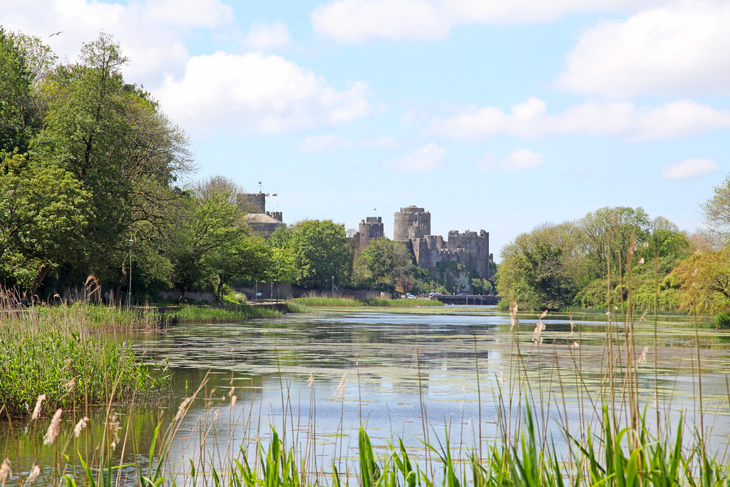 Pembroke Castle The view over Pembroke Upper Mill Pond nat… Flickr