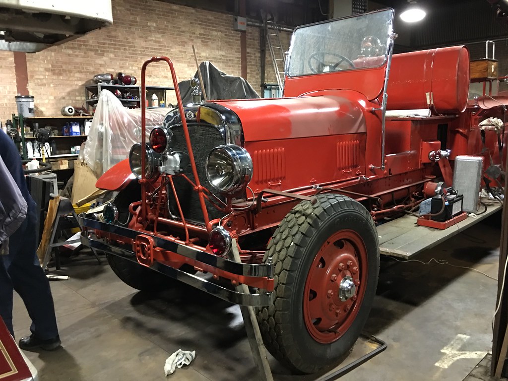 Historical 1928 Seagrave Engine 8 restoration. Terry Spirek Flickr