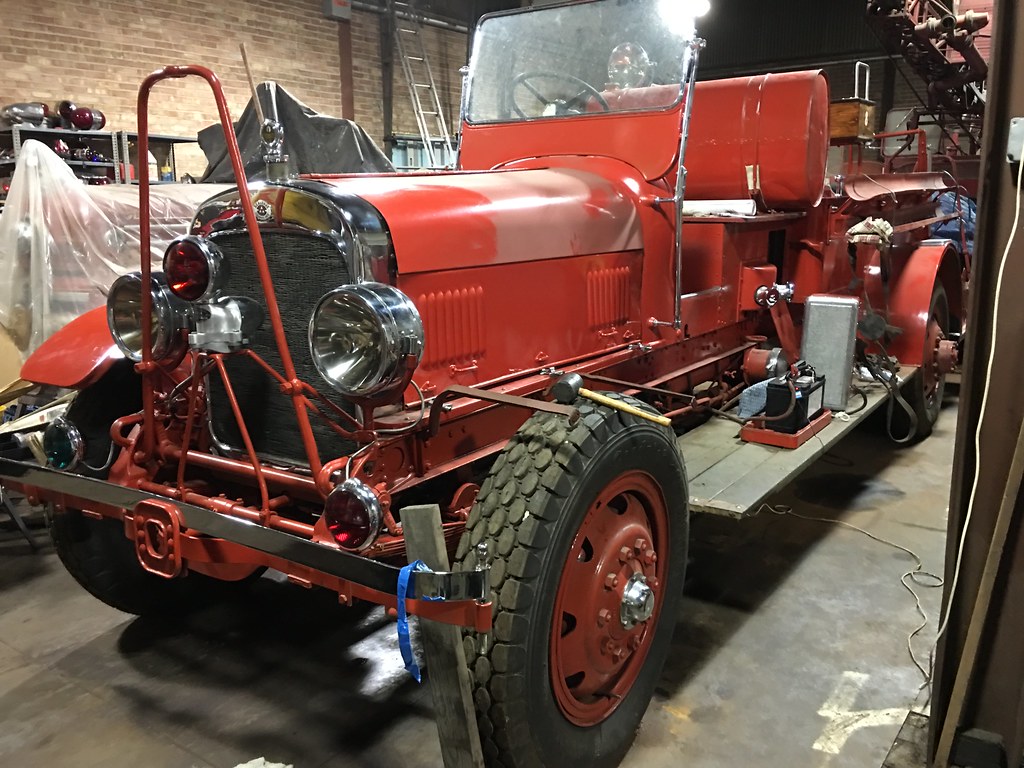 Historical 1928 Seagrave Engine 8 restoration. Terry Spirek Flickr