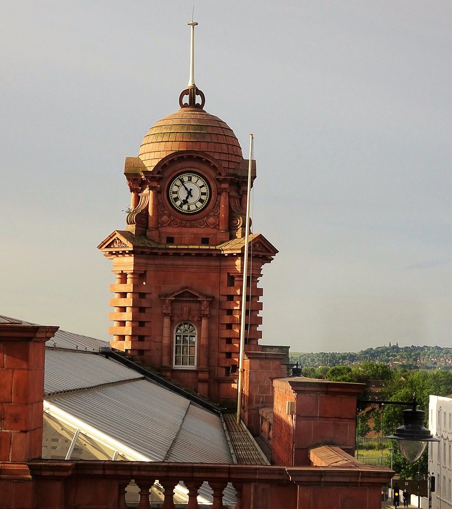 Nottingham station clock tower An elevated view of the clo… Flickr