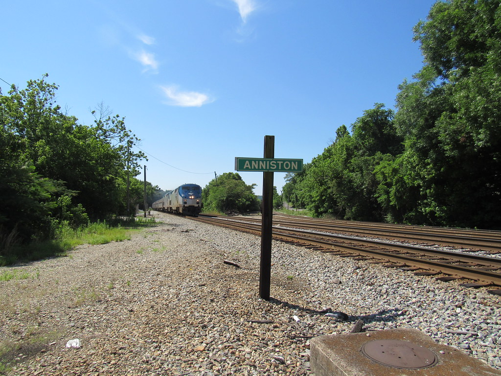 Amtrak Train & Train Station NameplateAnniston, Al. Flickr
