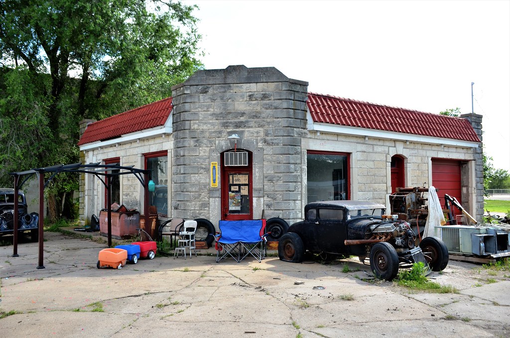 Kansas, Strong City, Former Gas Station Earl C. Leatherberry Flickr