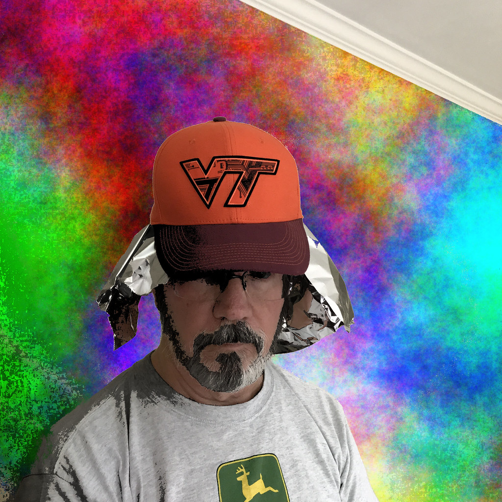 Keeping Safe We're Here! wearing our tin foil hats. I lost… Flickr