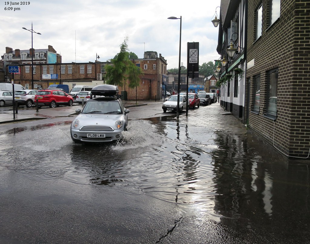 Flickriver Photoset 'Stoneleigh Road Rain Pooling June 2019' by