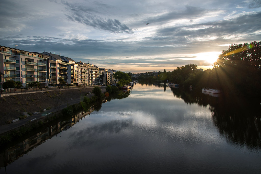 L'Erdre vue du pont de la Motte Rouge Flickr