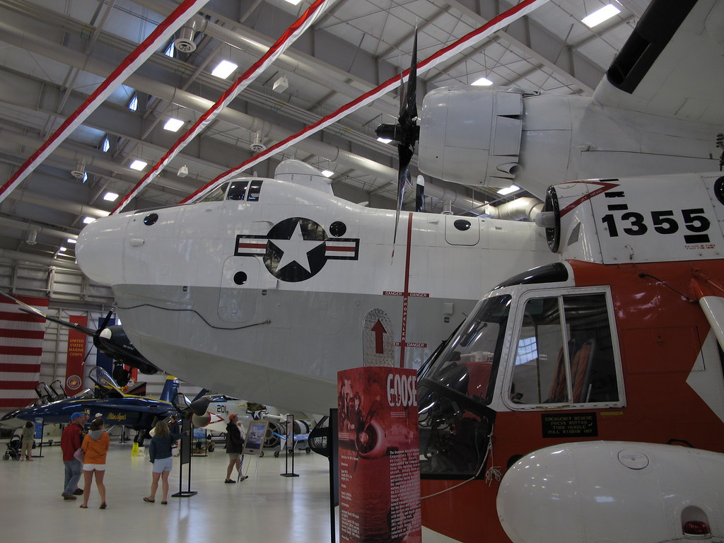 SP5B Marlin Flying Boat and HH52 Sea Guard Helicopter Flickr
