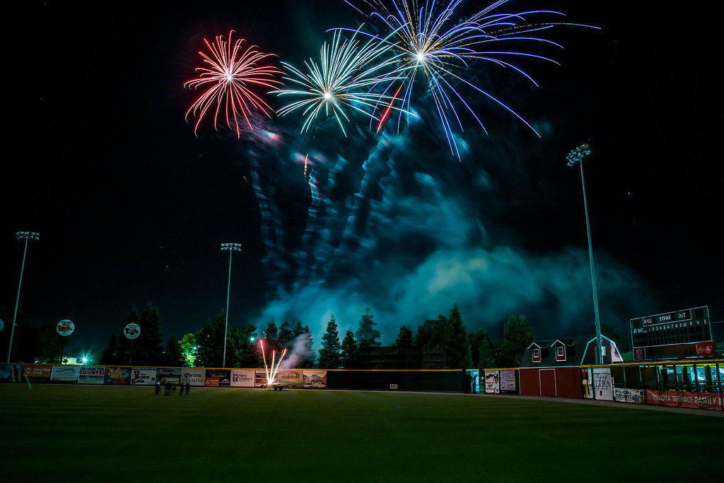 Visalia Rawhide Ballpark Fireworks _GML8122 Landis Flickr