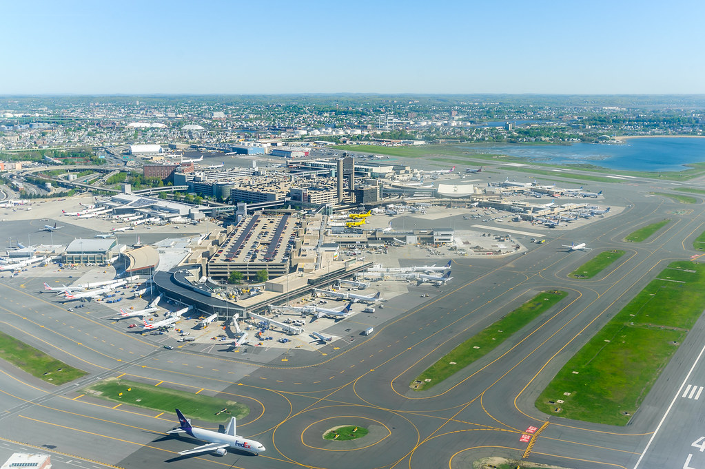BOS Airport Taking off from Boston Logan International Air… Flickr