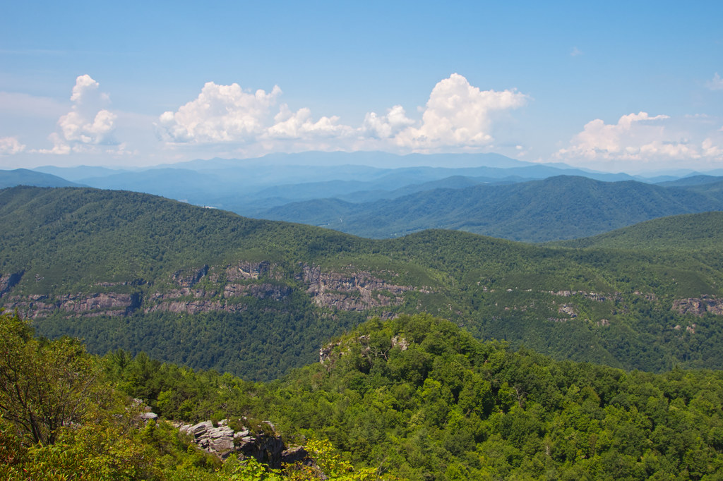 View west from Table Rock, NC Mark Moser Flickr