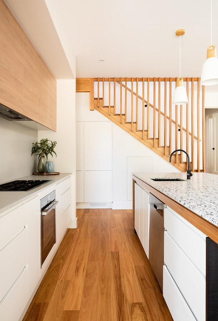 Modern Styled stair with Timber slat screen