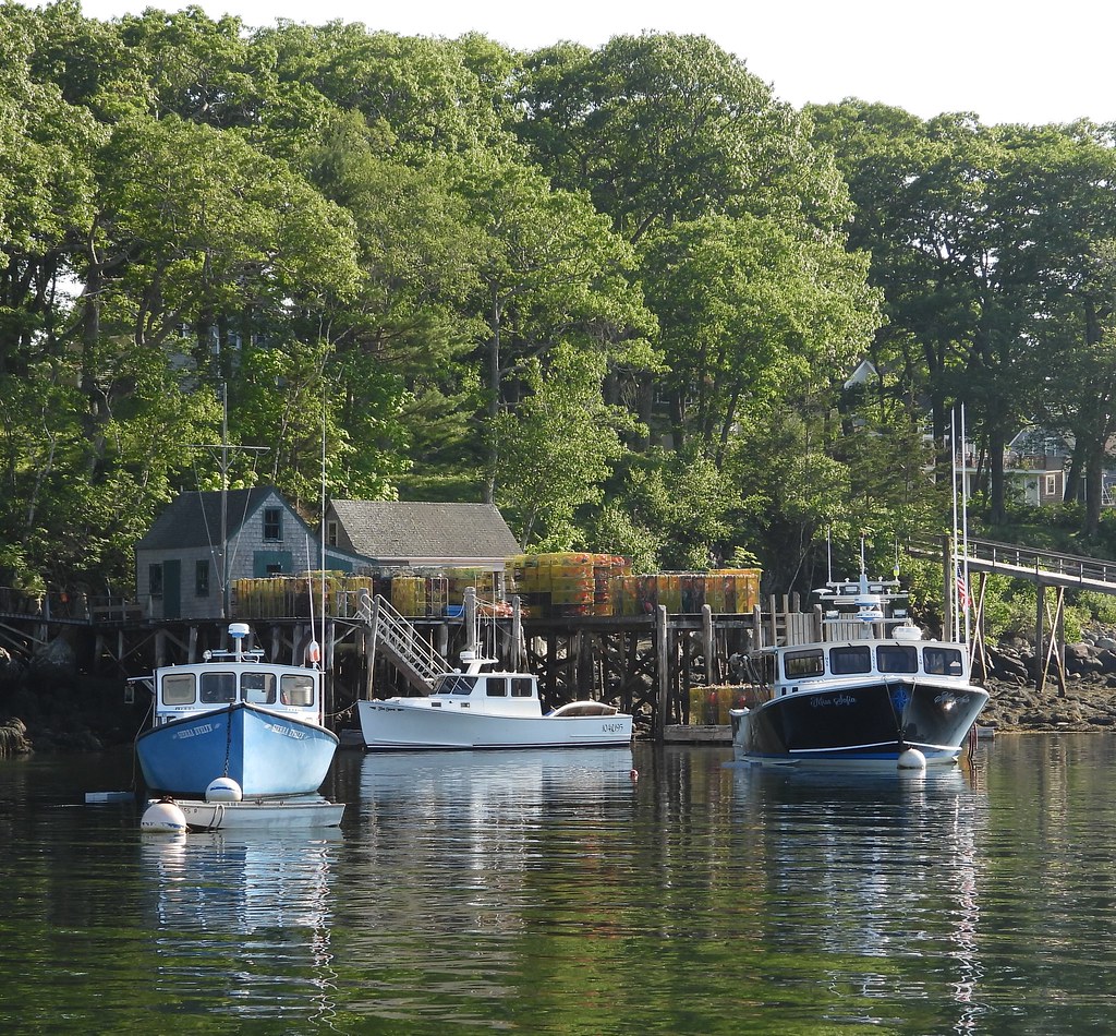 New Harbor, Bristol, Maine Fishing, lobster boats Flickr