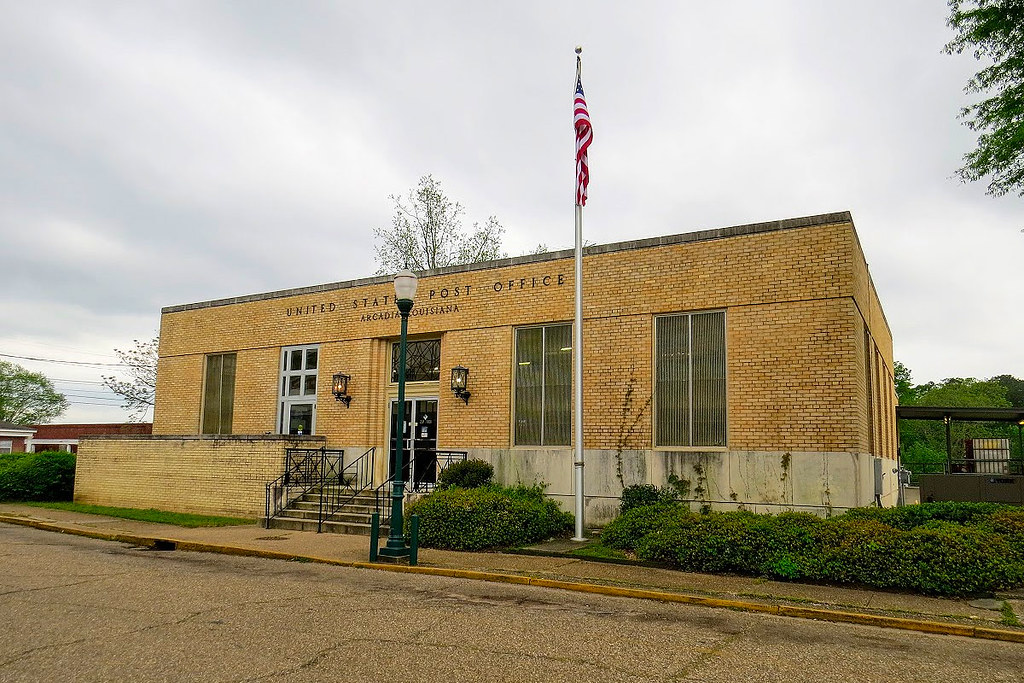 Arcadia, LA post office Bienville Parish. Photo by E Kalis… Flickr