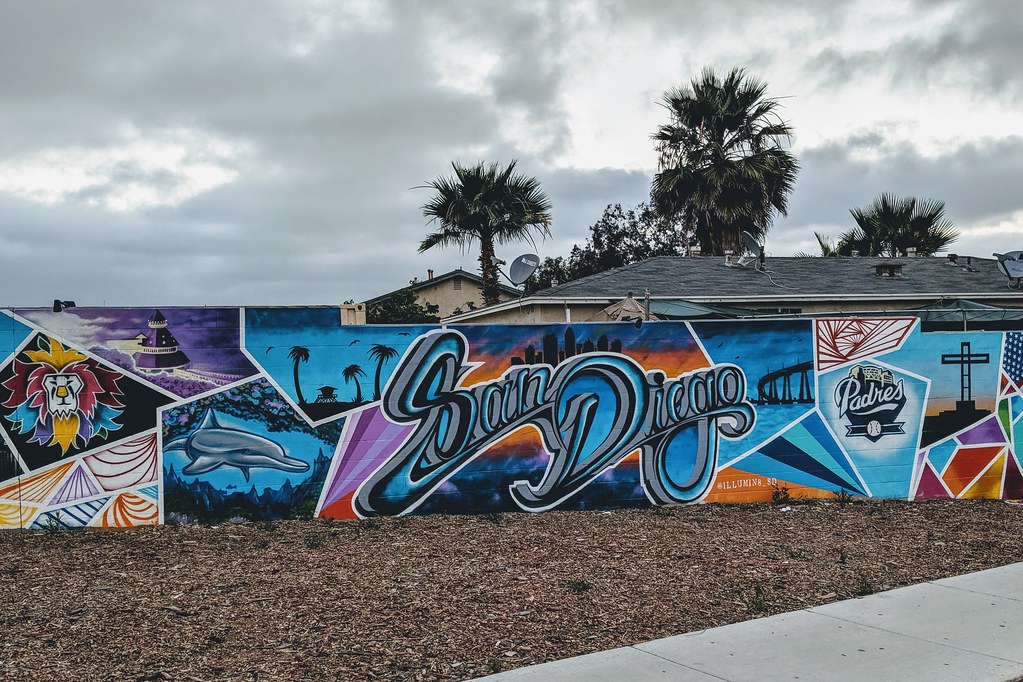 San Diego Mural Fantastic mural in Mountain View showing a… Flickr