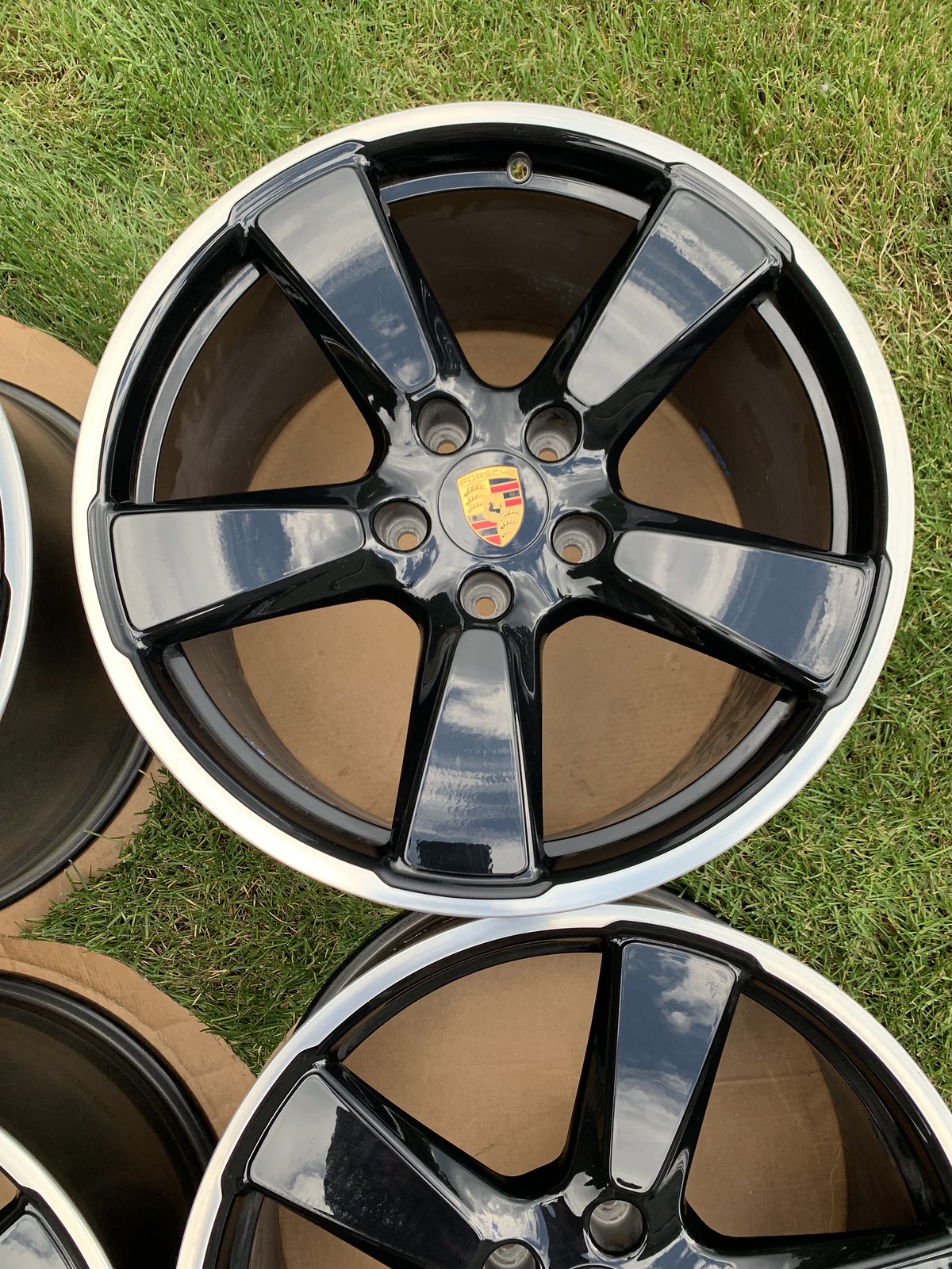 20" OEM Porsche 991 Sport Classic Wheels Widebody 911 Carrera Black